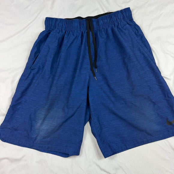 Nike Other - Nike Dri-FIT Mens Blue Heathered Athletic Training Gym Shorts Size Medium